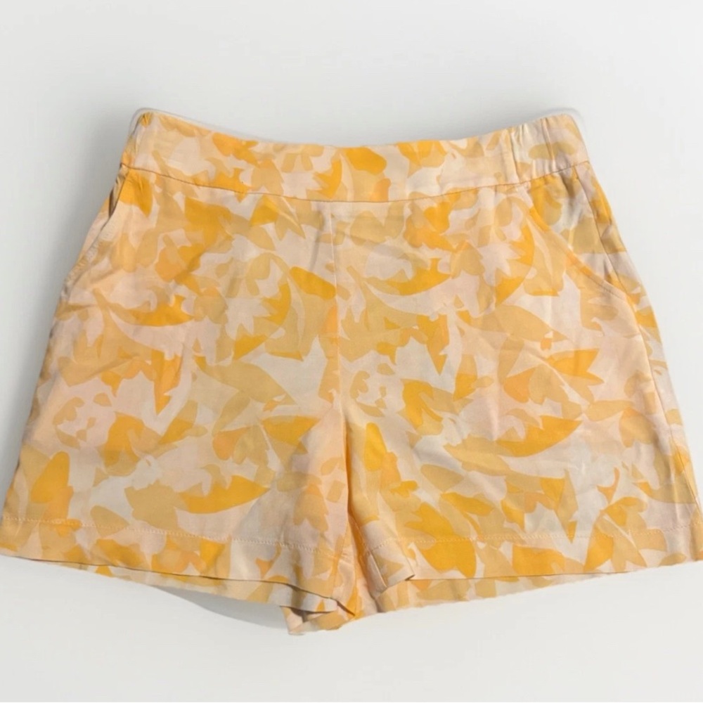 Nine West Women's Yellow Floral Medium Shorts